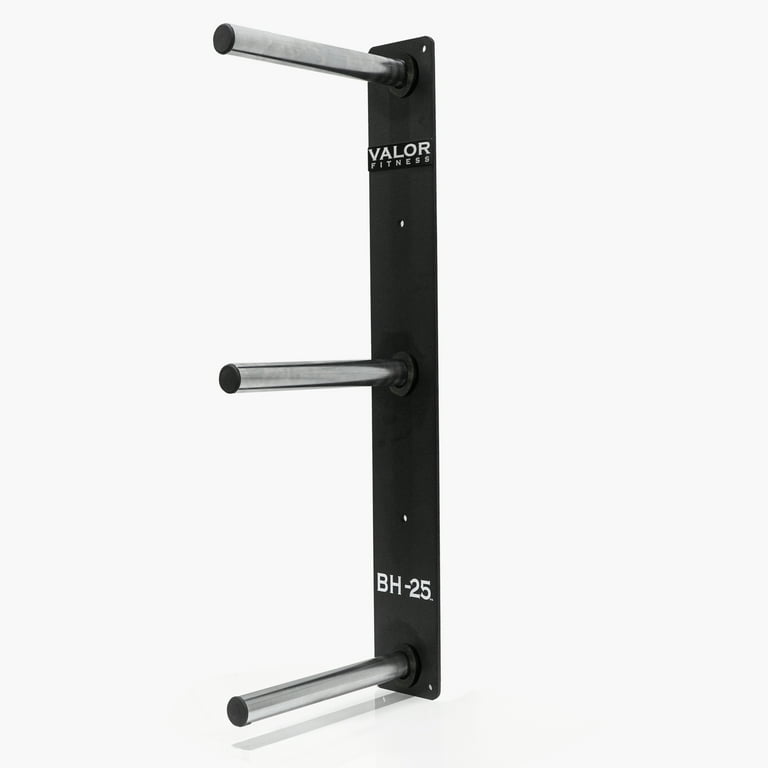 Valor Fitness BH 25 Wall Mounted Weight Plate Storage Holder Rack for Bumper Plates and Olympic Weight Plates