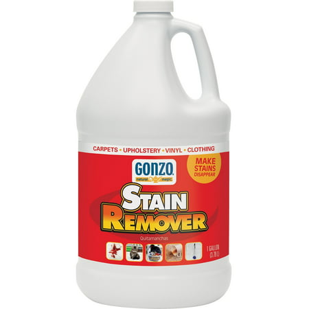 Gonzo Carpet Stain Remover - 1 Gallon - Natural Magic Super Strength Commercial Enzyme Cleaner for Pet Stains Removes Pet Urine Non-Toxic Carpet Stain Remover & Laundry Pretreat for