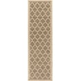 thumbnail image 3 of JONATHAN Y SANTA MONICA 2 x 20 Runner Rug, Trebol Moroccan Trellis Textured Weave - Brown/Beige, SMB109A-220, 3 of 6
