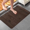 thumbnail image 4 of 20x32 Inch Ultra Soft Faux Bath Mat Non Slip Absorbent Microfiber Bathroom Rug, Wood Print, 4 of 5