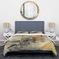 thumbnail image 3 of Designart "Beyond The Canvas Yellow and Grey II" Abstract Painting Bedding Covert Set - Modern Yellow Abstract Bed Set With 1 Sham, 3 of 6