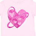 thumbnail image 4 of Inktastic Breast Cancer Awareness Pink Ribbon Around Heart Boys or Girls Toddler T-Shirt, 4 of 5