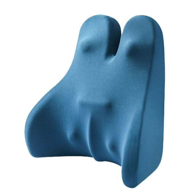 Back Support Pillow For Chair Lumbar Support Pillow For Car Gaming Chair Memory Foam Back Cushion With Removable Pillowcase Ergonomic For Improve Sitting Posture Extra Firm Seat Cushion Folding Seat