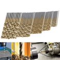 thumbnail image 2 of 50Pcs Titanium Coated Hss Mini Drill Bit 1-3Mm+0.3-3.4Mm Drill Chuck Adapter, 2 of 8