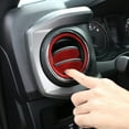 thumbnail image 4 of TINKI 12 Pcs for Tacoma 2015 2016 2017 2018 2019 2020 2021 2022 2023 Soft Carbon Fiber 3D Sticker Center Air Conditioning Vent Frame Trim Cover Interior Car Accessories, 4 of 8