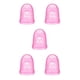 thumbnail image 1 of Injueey Puntas de los dedos de guitarra de silicona Protectores de dedos Resistente al desgaste Púas protectoras huecas multicolores Rosa XL 5Conjunto, 1 of 6