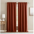 thumbnail image 4 of Mainstays Bennett Textured Curtain, Terra Cotta 84 inch, Set of (2), 4 of 4