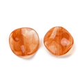 thumbnail image 2 of Opaque Acrylic Beads Wave Flat Round Coral 24x6mm Hole: 1.8mm about 255pcs/500g, 2 of 3