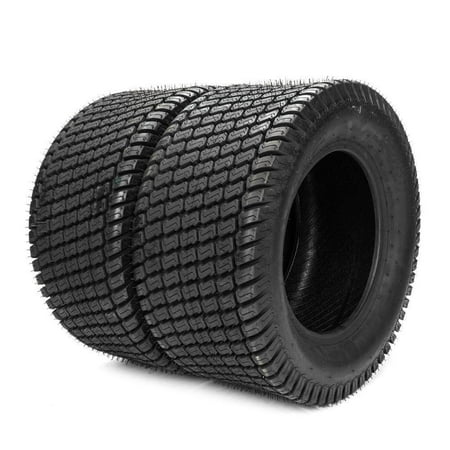 (2) 24x12.00-12 6 Ply Lawn Mower Tractor Turf Tires for Lawn & Garden Mower