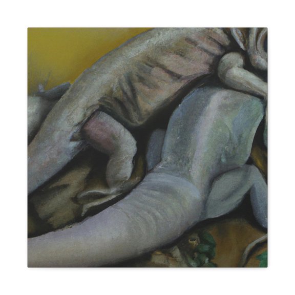 Lizard in Nature Scene - Canvas
