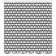 thumbnail image 3 of Trellis Shower Curtain, Horizontally Composed Round Unfinished Shapes Simplistic and Classic Look, Fabric Bathroom Set with Hooks, 69W X 84L Inches Extra Long, Charcoal Grey White, by Ambesonne, 3 of 3
