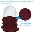 thumbnail image 3 of Uxcell Winter Neck Warmer, Men Neck Gaiter, Burgundy, 3 of 6