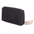 thumbnail image 2 of Trayknick Makeup Bag Waterproof Large Capacity Polyester Smooth Zipper Toiletry Bag for Women Black & Red, 2 of 13