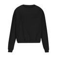 thumbnail image 6 of HAiming Men's Crewneck Sweatshirts Solid Color Long Sleeved Pullover Tops Fall Winter 2025 Trendy Casual Loose Blouse, 6 of 7