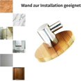 thumbnail image 3 of Self-adhesive Hooks 304 Stainless Steel & Bamboo Robe Hooks Wall Hooks, Kitchen Towel Rack Robe Hooks, No Drilling Bathroom Kitchen Office Hooks (adhe, 3 of 4