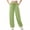 Green, variant on SEMPAI Womens Casual Cotton Linen Straight Leg Pants Loose Drawstring Elastic Waist Harem Pant with Pockets