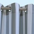 thumbnail image 3 of Corsica Stripe Indoor/Outdoor Curtain Panel 50" x 96" in Alloy Grey, 3 of 4