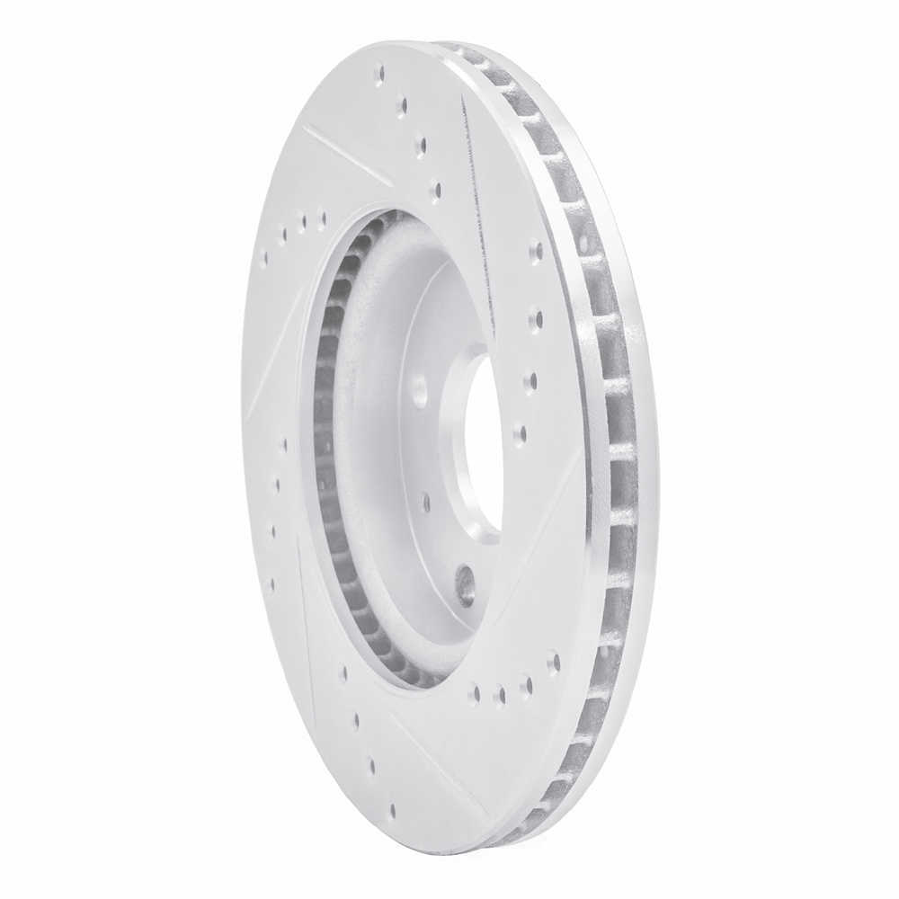 Dynamic Friction Company 631-20005L DFC Brake Rotor - Drilled And Slotted - Silver