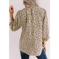 thumbnail image 4 of Hauts pour Femmes Décontracté Imprimé Floral Manches Longues Volanté Blouse Babydoll Ample Tunique, 4 of 5