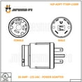 thumbnail image 4 of Journeyman-Pro HJP-ADPT-TT30P-L530R, 30 Amp 125/250V Male to Female TT Electrical Plug, 4 of 4