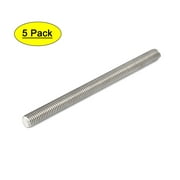Uxcell M8x110mm 304 Stainless Steel Fully Threaded Rods Bar Studs Fasteners (5-pack)