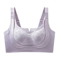 thumbnail image 3 of OIOLOYJM Push Up Bras for Women Seamless Elegant Soft Comfort Lifting Anti-Sagging Bras for Sagging Breasts Light Purple 2XL, 3 of 4