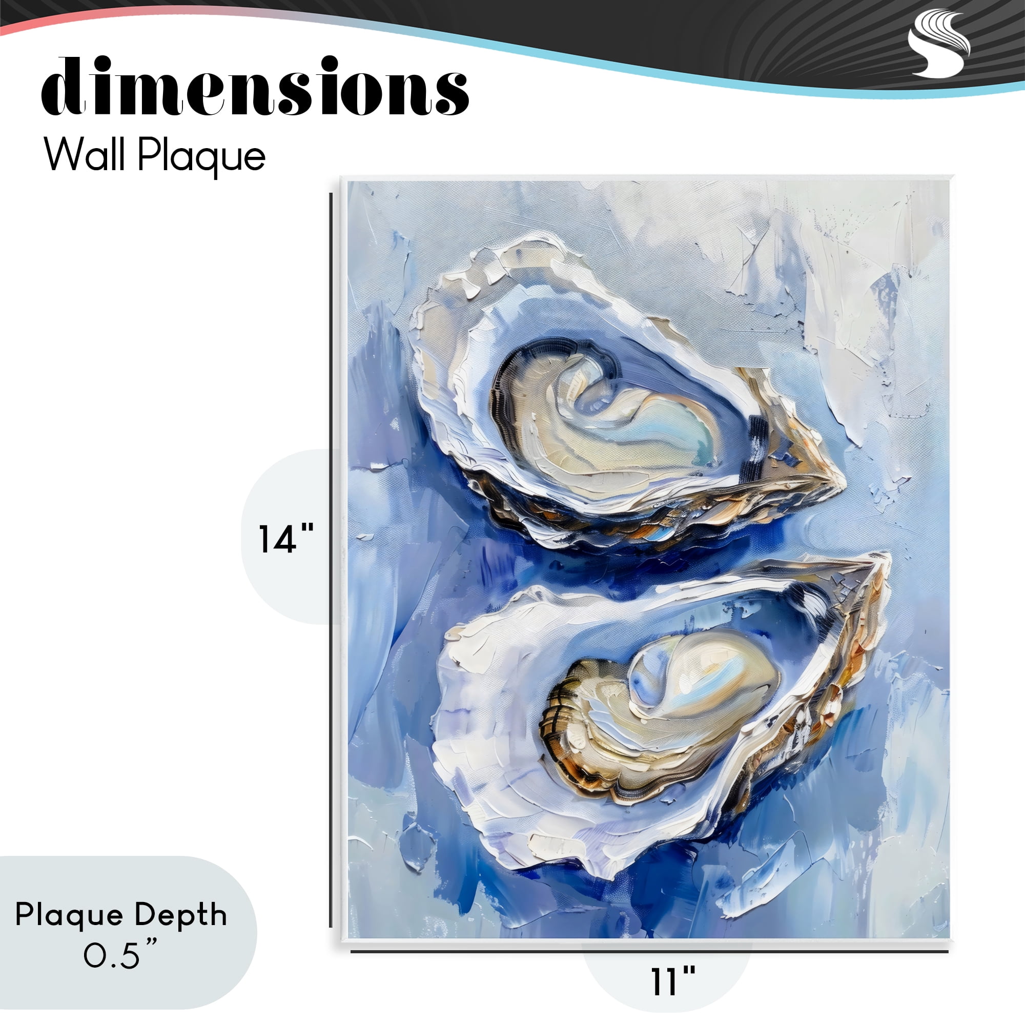 Stupell Industries Oysters On The Half Shell Wall Plaque Art, design by Creative Studio