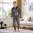thumbnail image 6 of FORMRS Onesies Pajama for Adults Unisex Hoodie Winter Jumpsuit One Piece Sleepwear, Sizes S-2XL, Elegant Geometric Pattern, 6 of 7