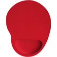thumbnail image 1 of HUGFEGWE Mouse Pad with Wrist Rest, Smooth Memory Foam Ergonomic Mouse Pad Wrist Rest Support, Mousepad with Nonslip Base for Laptop, Computer, Gaming & Office (Red) CJB91-43362, 1 of 3