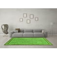 thumbnail image 3 of Ahgly Company Indoor Square Abstract Green Modern Area Rugs, 4' Square, 3 of 4