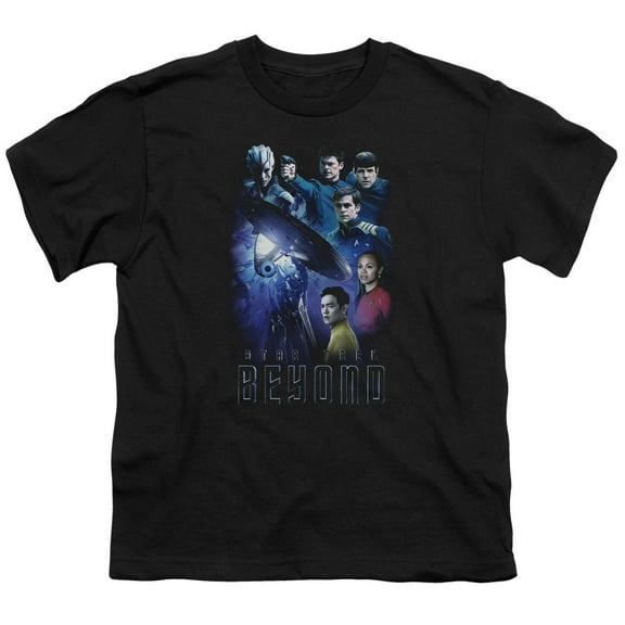 Star Trek Film Enterprise Cast Crew Including Jaylah Big Boys Youth T-Shirt