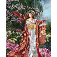 thumbnail image 1 of Bordado de hilo 2 Geisha japonesa punto de cruz completo 11CT algodón DIY contado Hugtrwg Para estrenar, 1 of 9