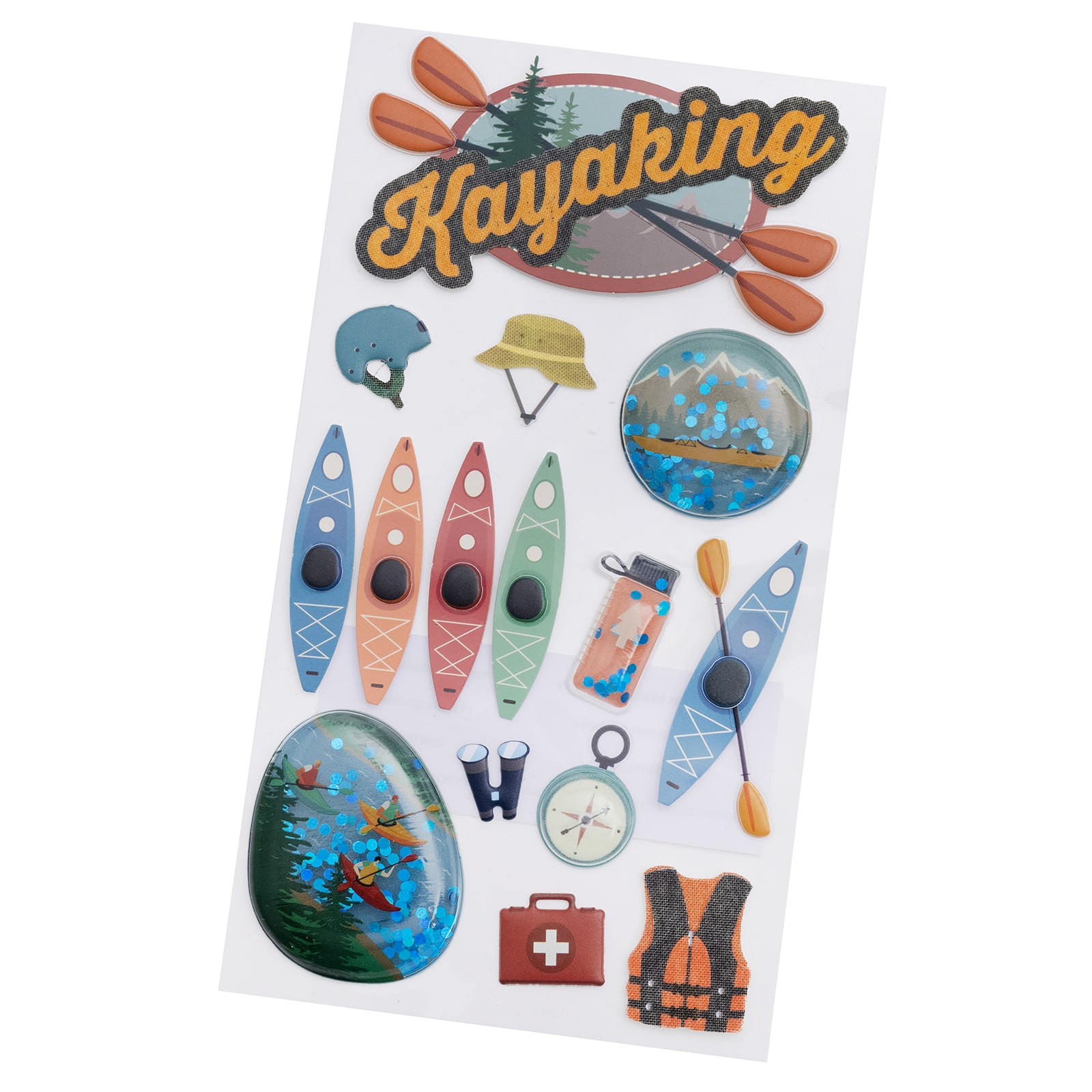 Buy 12 Pack Kayaking Stickers by Recollections Online at Lowest Price