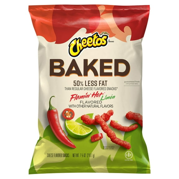 Pack Of 2 Cheetos Baked Crunchy Flamin' Hot Limon Cheese Snacks - 7.62 oz (Packaging May Vary)