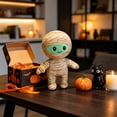 thumbnail image 4 of Cute Mummy Plush Doll, Soft Bandage Wrapped Mummy Stuffed Toy, Adorable Halloween Mummy Plush Figure Gift for Kids Halloween Home Party Decor, 4 of 6