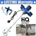 thumbnail image 1 of Bowoshen 2600W Portable Electric Cement Mixer, 6 Speed Handheld Mixer Stirring Tool for Mixing Grout Paint Mortar Mud Plaster,with M14 Threaded Rod,Locking Button, 1 of 5