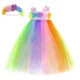 thumbnail image 3 of Vestido de tutú de hada arcoíris para niñas con juego de alas, vestido de princesa para fiesta de cumpleaños de niños, vestido de baile, disfraz de hada de Halloween para bebés y niños, 3 of 5