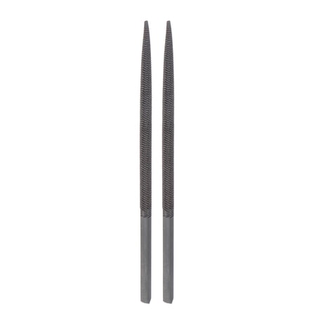 Uxcell 5mmx86mm Pneumatic Round Files Set Coarse Cut Teeth Bearing Steel Hand Tools for Metal Wood Sharpening 2pcs