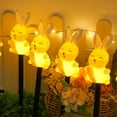thumbnail image 6 of Luxcidy 6 PCS LED Solar Easter Lights Set, Rabbit & Carrot Garden Decor with Ground Stakes, Outdoor Yard & Pathway Holiday Lighting (B), 6 of 6