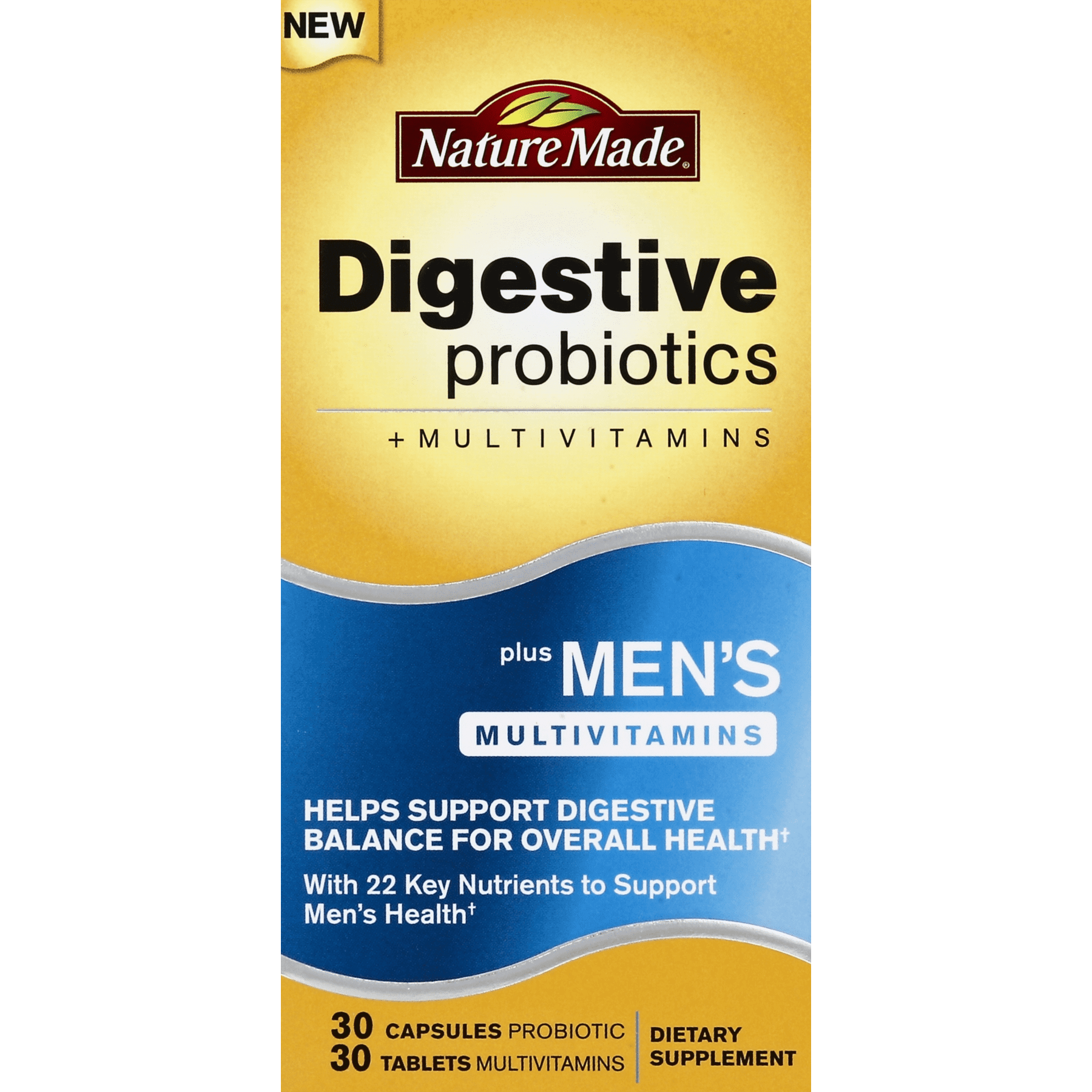 MADE Probiotics, Digestive, + Men's Multivitamins, Capsules and Tablets, 60.0 CT - Walmart.com
