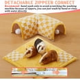thumbnail image 5 of Guinea Pig Hideout Tunnel House Large, Removable Cozy Guinea Pig Hides and Tubes Fleece for Cage Corner Rat Toy, Soft Small Animal Tunnel for Rats Chinchillas Ferrets, 5 of 6
