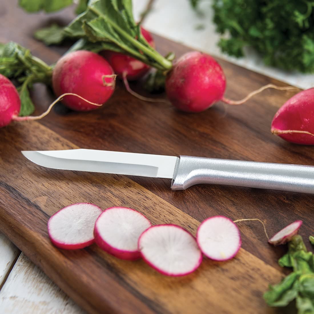 Rada Cutlery 4-Piece Prepare Then Carve Knife Gift Set, Silver Handles