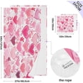 thumbnail image 3 of Valentine's Day Heart Bath Towels Set,2 Piece Pure Cotton Ultra Soft High Absorbent Quick Dry Towel Set,1 Bath Towels, 1 Wash Cloths Wash cloth, 3 of 7
