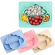 thumbnail image 2 of Silicone Divided Toddler Plates - Fun Lamb Shape Plate With Built-in Placemat Compatible Toddlers - Baby Boys Girls Feeding Mat (pink), 2 of 3