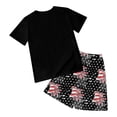 thumbnail image 7 of Staki 4th of July Outfits 4th of July Baby Girl Outfit Toddler Fourth of July T Shirts Stars and Stripes Shorts Red White Blue Clothes Set 2-9Y 10-12Y(Black,3-4 Years), 7 of 7