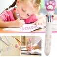 thumbnail image 1 of WIFKLSIIPG Multicolor Cartoon Ballpoint Pen Press Type 10 Colors (20ml)(White), 1 of 8