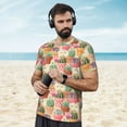 thumbnail image 4 of Wukai High Detail Succulent Print Men's Short-Sleeved Mesh T-Shirt,Quick-Dry Short Sleeve Workout T-Shirt-X-Small, 4 of 8