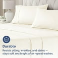 thumbnail image 5 of CGK Linens Extra Soft Pillowcases Set of 4 - King Size Hotel Luxury Breathable & Cozy 4-Piece Pillow Covers, Off White, 5 of 7