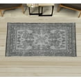 thumbnail image 1 of Boho Decorative Rug, Grayscale Vintage Look Ethnic Look Pattern of Paisley Details and Bohemian Feels Damask, Quality Carpet for Bedroom Dorm and Living Room, 6 Sizes, Grey, by Ambesonne, 1 of 1