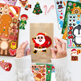 thumbnail image 5 of Make Your Own Christmas Party Game, 32pcs Christmas Diy Stickers for Christmas Party Decorations, Make Your Own Face Christmas Stickers Xmas Santa Snowman Face Sticker, 5 of 7
